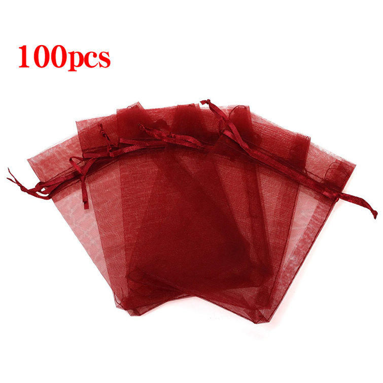 Boshen 4X6inch Organza Gift Bags Jewellery Drawstring Candy